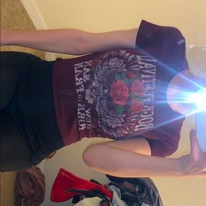 rock n roll crop top